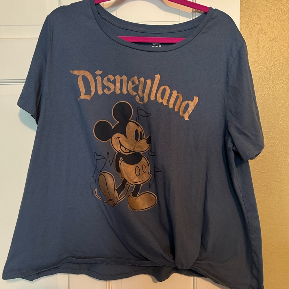 Disney Blue Mickey Mouse Short Sleeve Tee